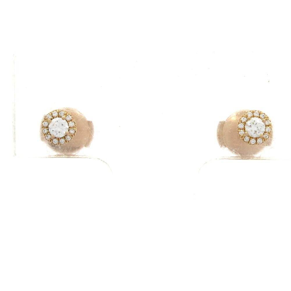 Tiffany & Co. Soleste Earrings 18K Rose Gold Diamond